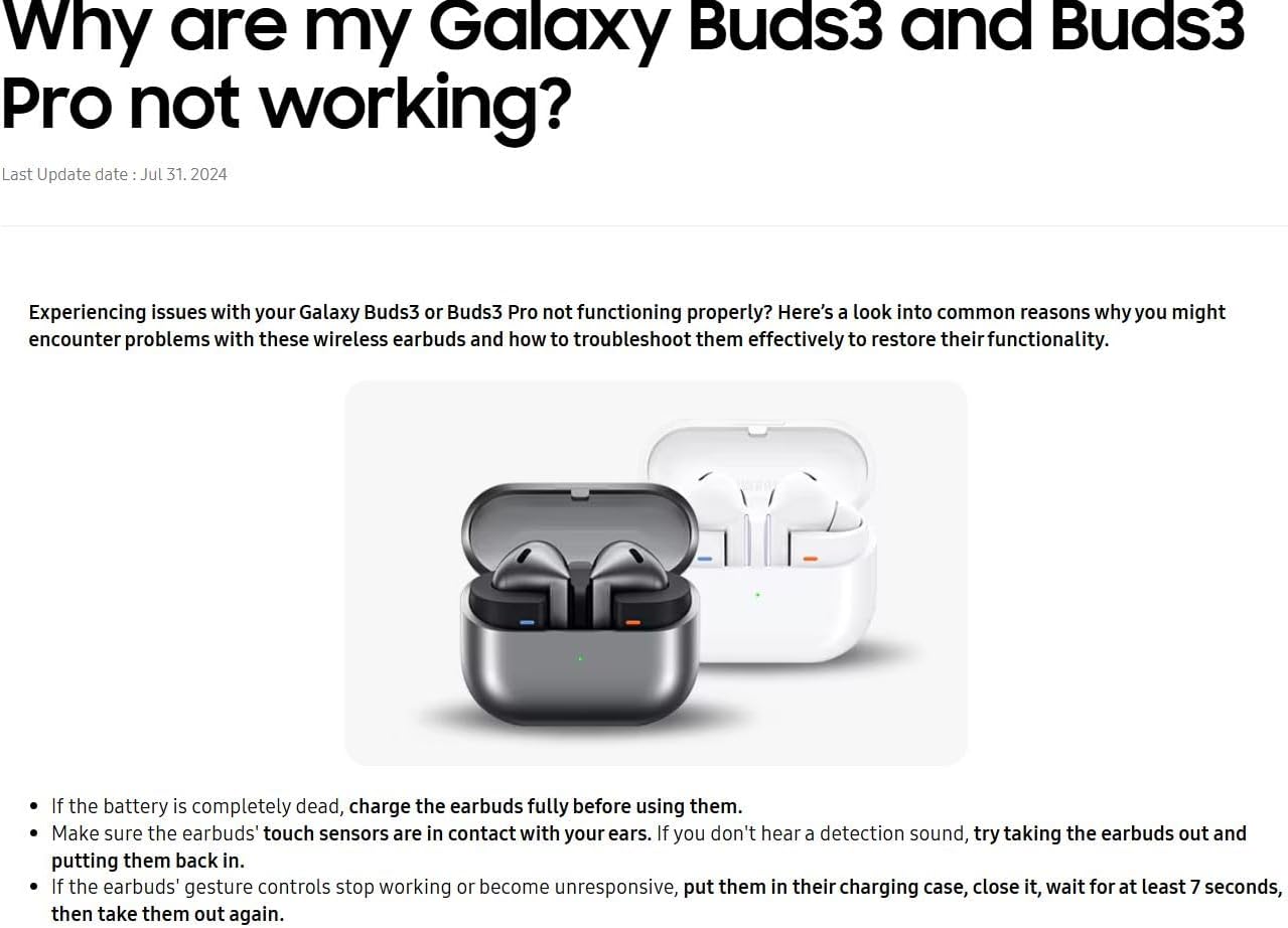 amsung Galaxy Buds 3 Pro AI True Wireless Bluetooth Earbuds, Noise Cancelling, Sound Optimization, Redesigned Comfort Fit