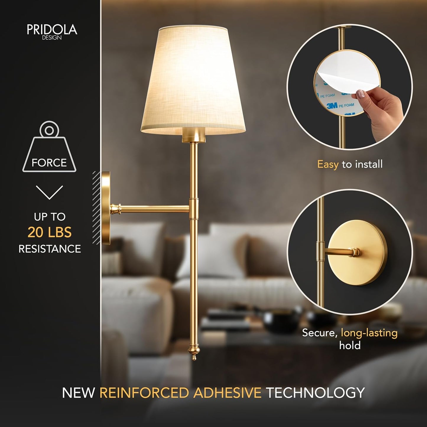 Elegant Wireless Wall Sconce Set™