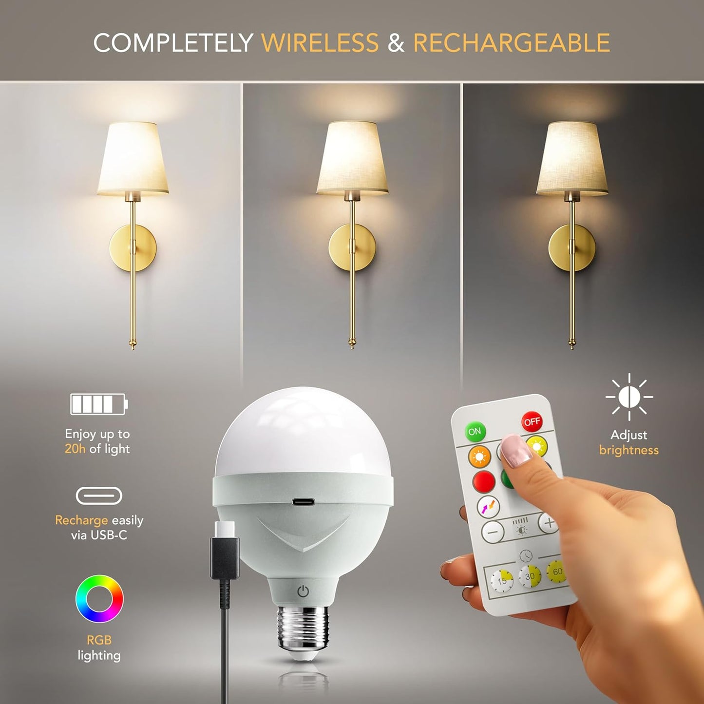 Elegant Wireless Wall Sconce Set™