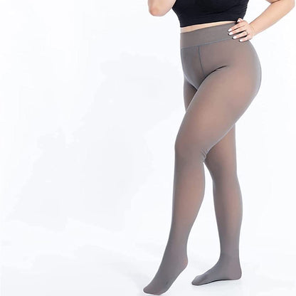 Fleece Lined Winter Tights PLUS Size